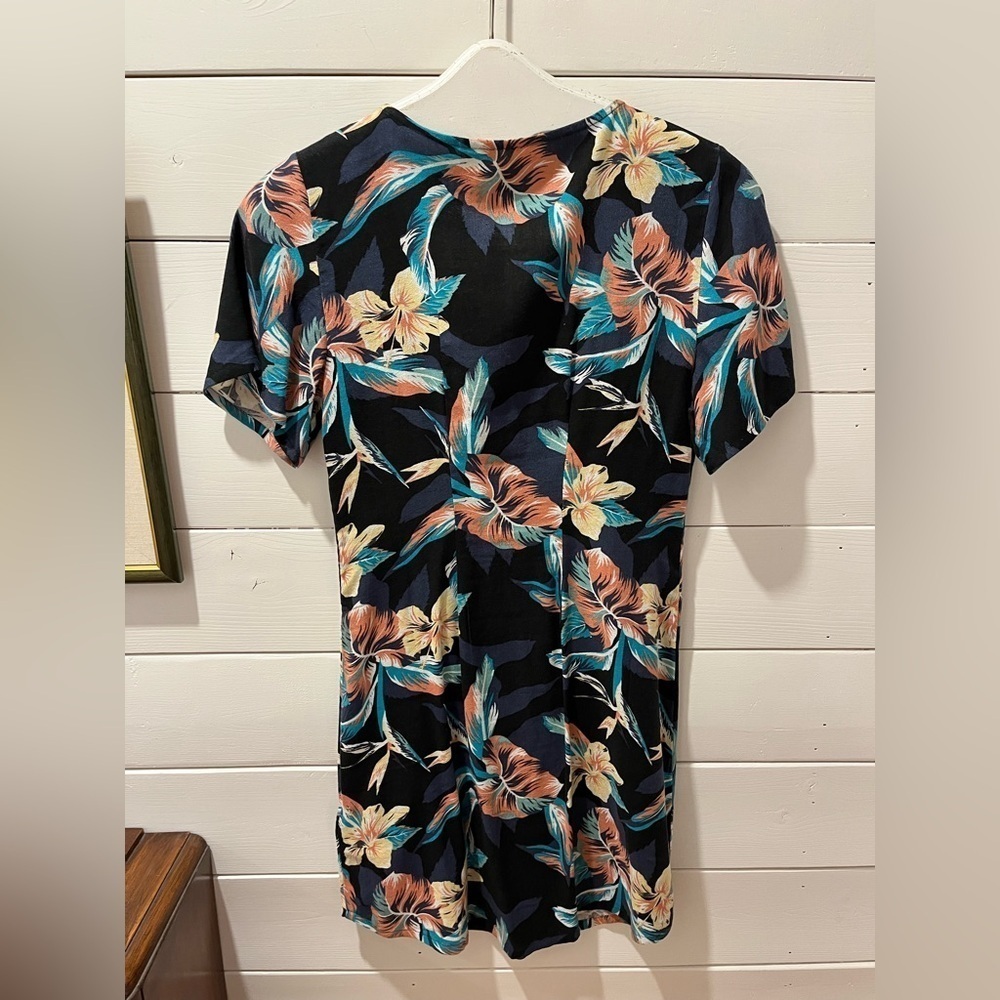Floral Button-Front Mini Dress - Roxy XS - Picture 7 of 8